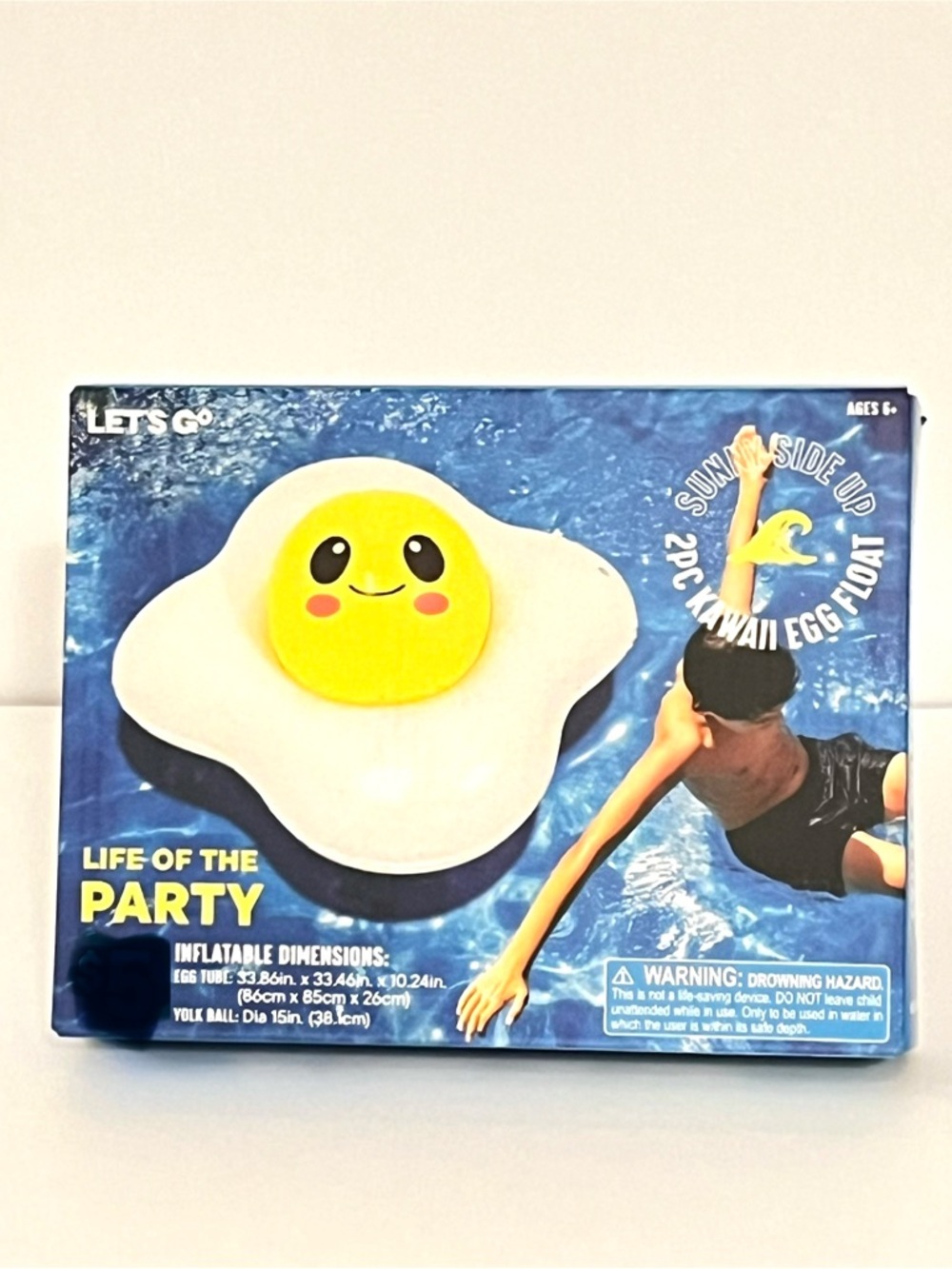 2 pc. Kawaii Sunny Side Up Float